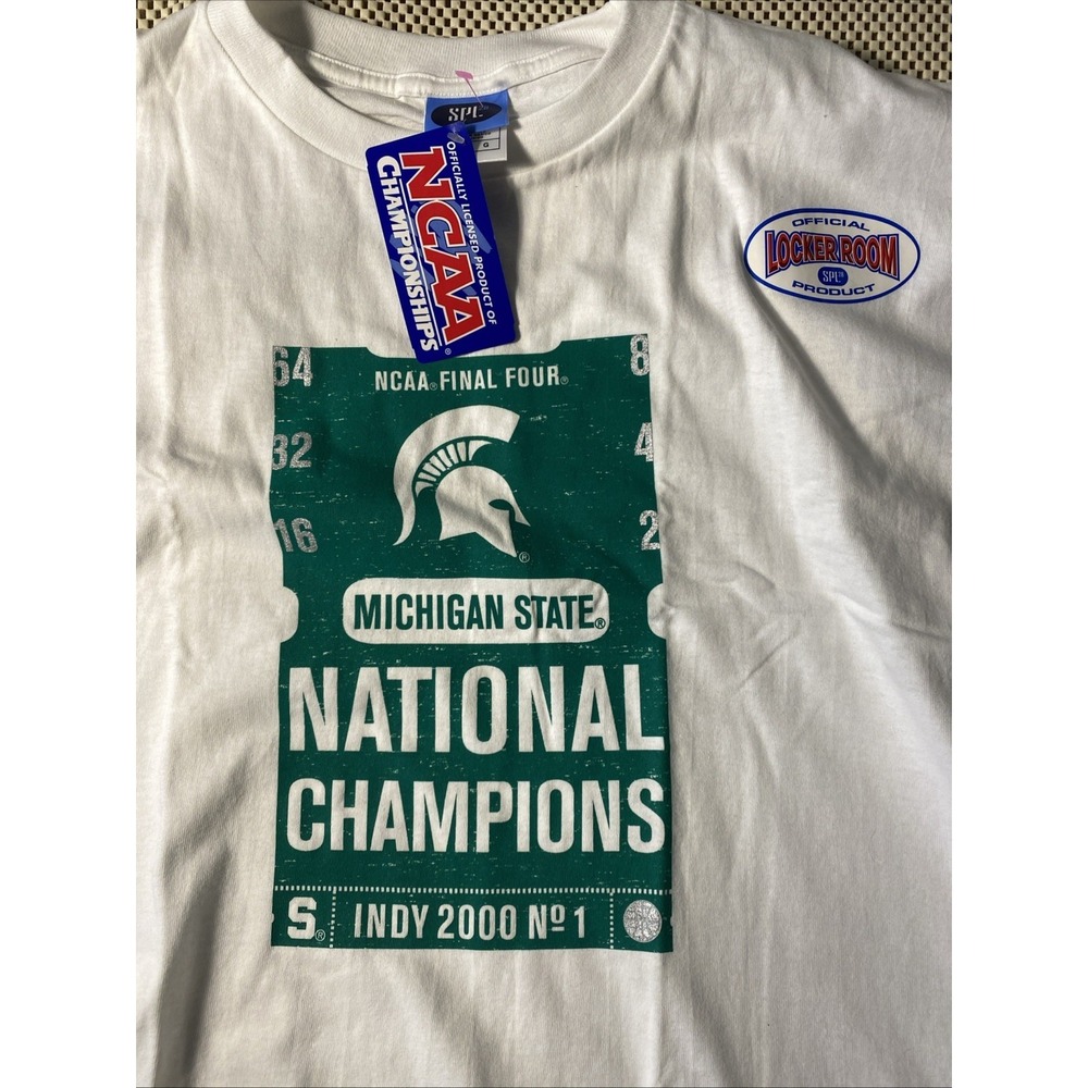 Vintage 2000 MSU National Championship Spartans Mens  Large SPL